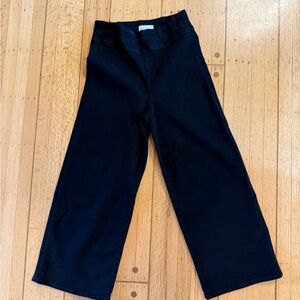 Frame cropped  Black Wide-Leg Pants